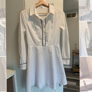 White mini dress size small brand is “AFTER MARKET”